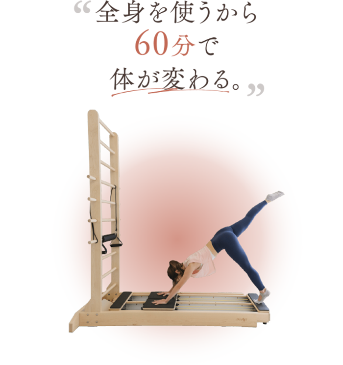 機械の上でバランスを取る女性